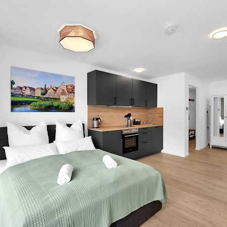 Inhome Studio Apartment - Kueche - Parken - Tv 施韦比施哈尔 外观 照片