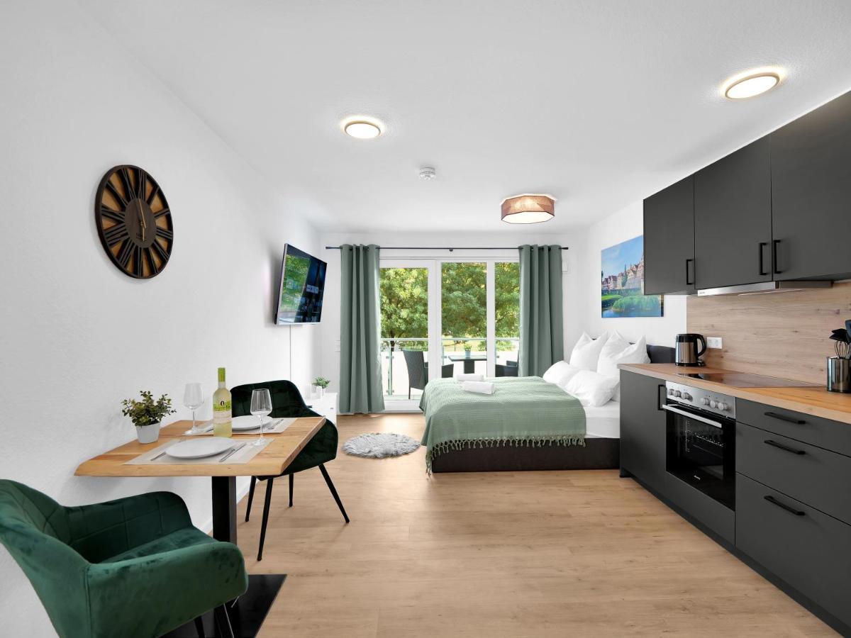 Inhome Studio Apartment - Kueche - Parken - Tv 施韦比施哈尔 外观 照片